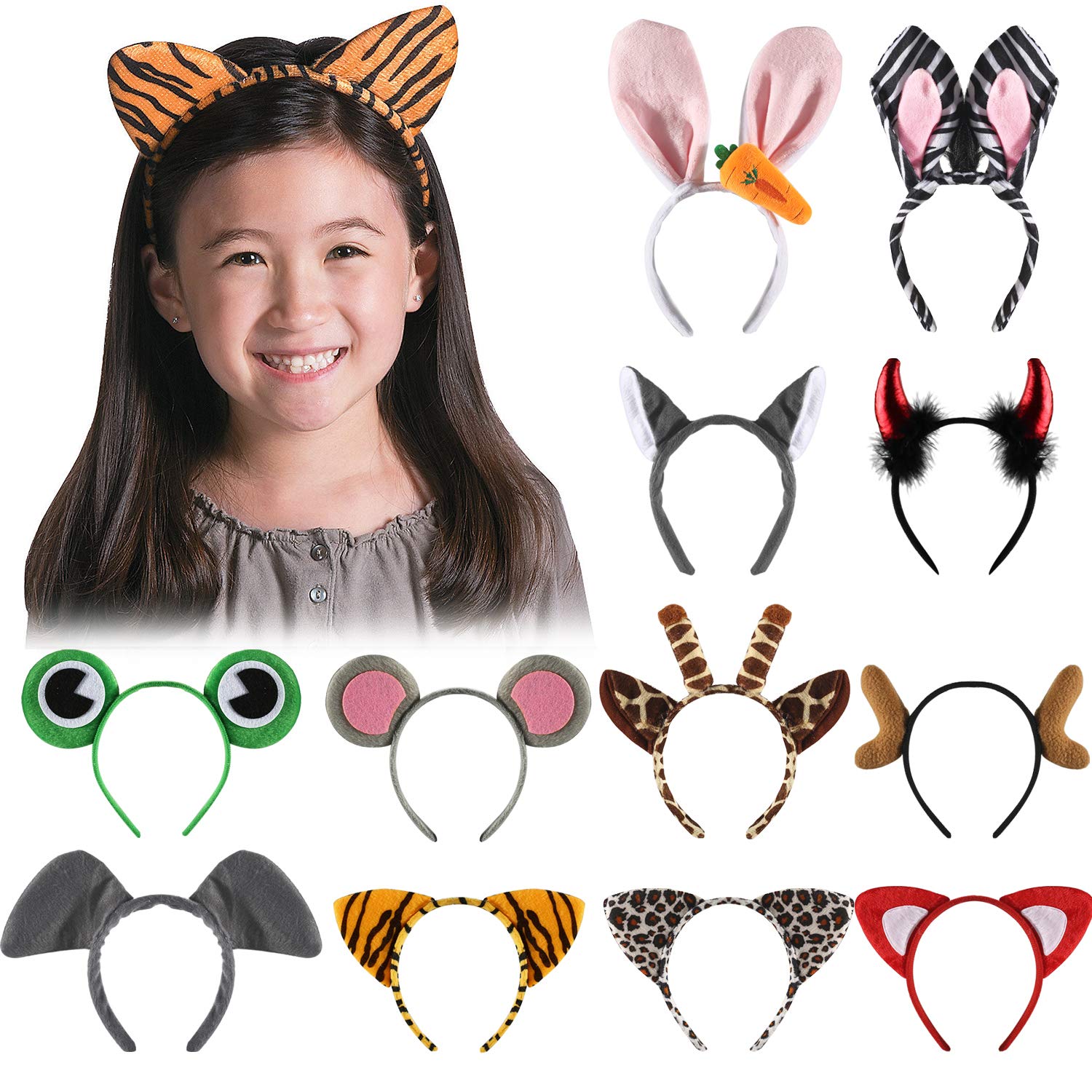 Juego de diademas de animales