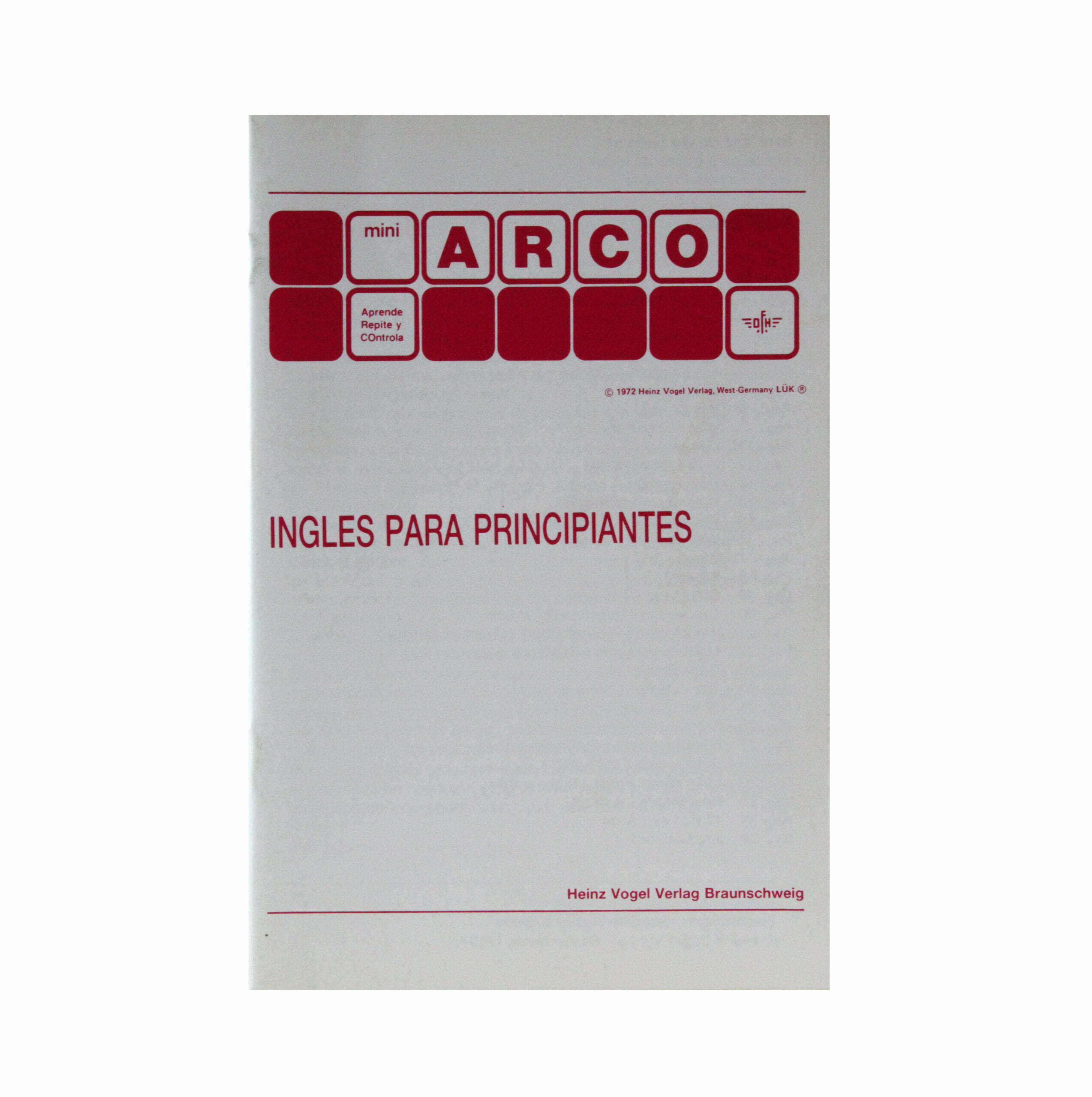 Inglés para Principiantes - Cartilla Mini Arco